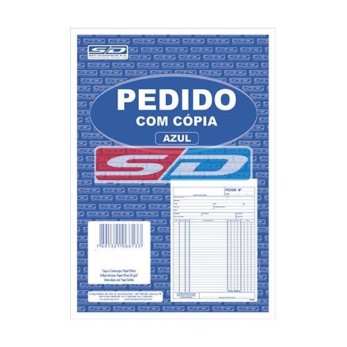 Pedido 1/18 2 Vias 137X207 Com 50 Folhas (6652-2) - SÃO DOMINGOS