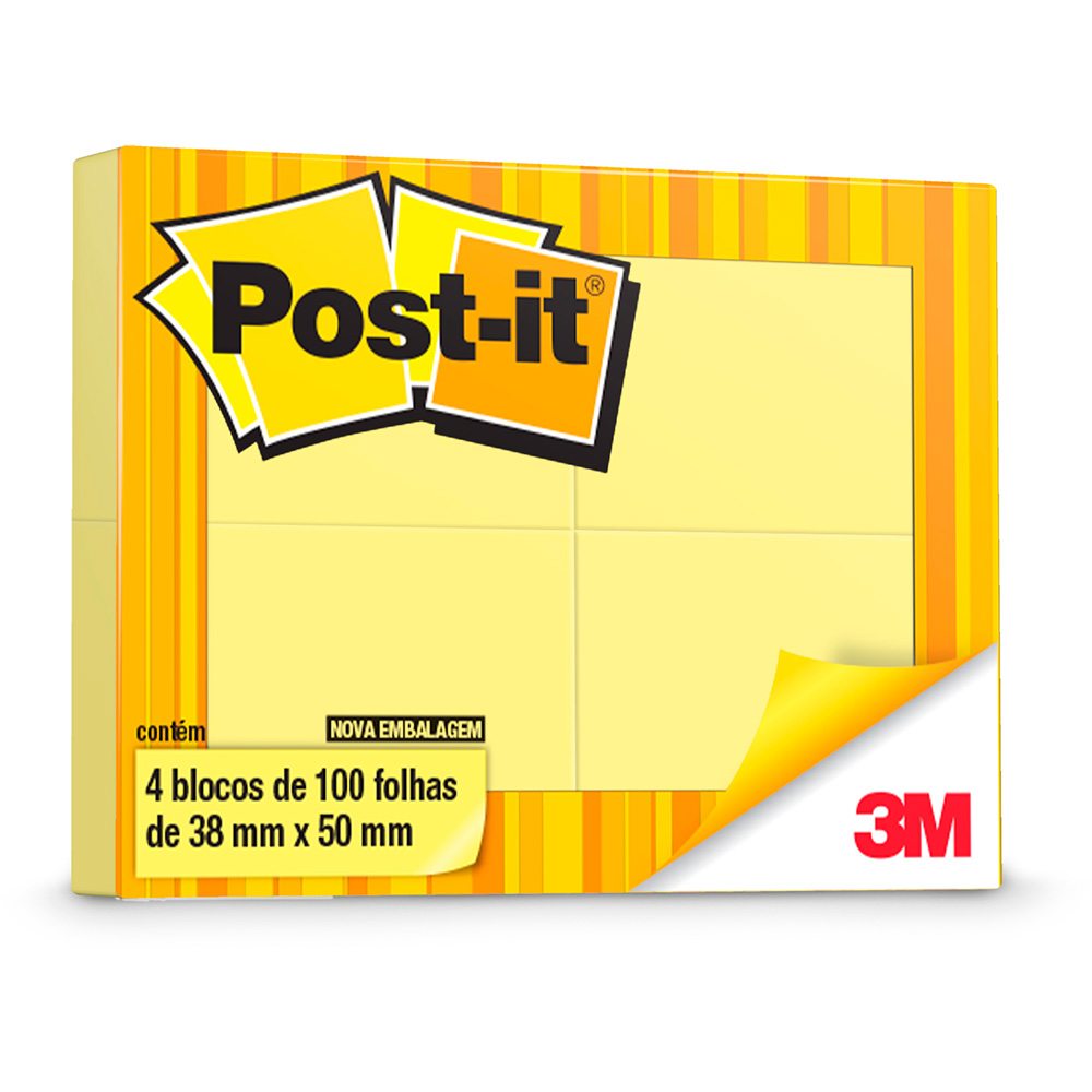 Post-it  38X50 Amarelo - 3M