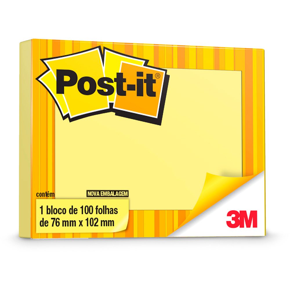 Post-it  76X102  Amarelo - 3M