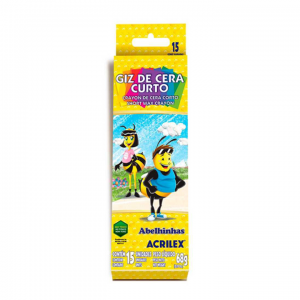 Giz Cera 15 Cores Curtom - ACRILEX