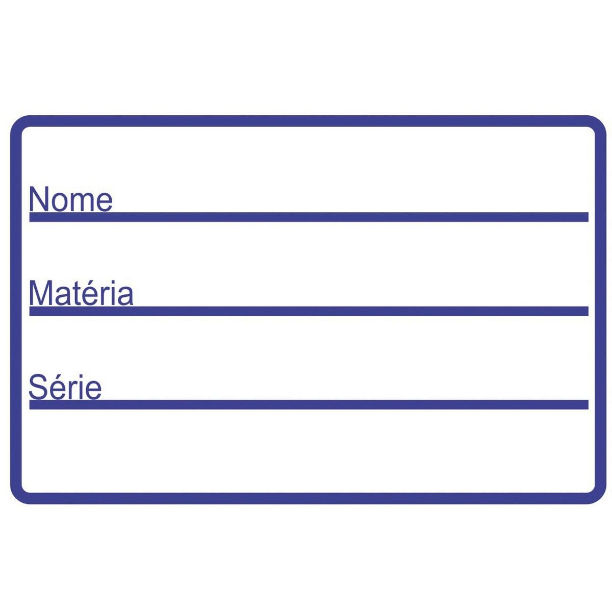 Etiqueta Caderno com 04 Azul