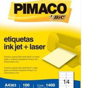 Etiqueta A-4 363 Tamanho 38,1X99 com 100 (14) - PIMACO