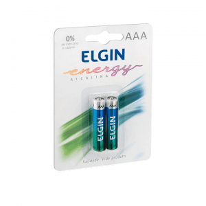 Pilha Alcalina AAA com 02 - ELGIN