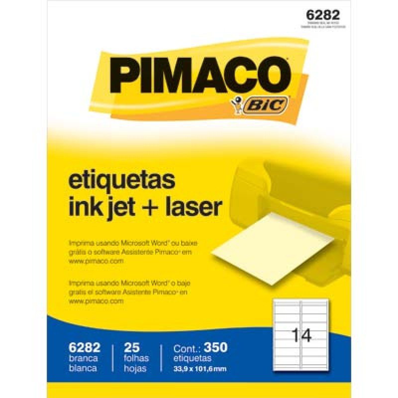 Etiqueta 6282 Tamanho 33,9X101,6 com 25 (14) – PIMACO