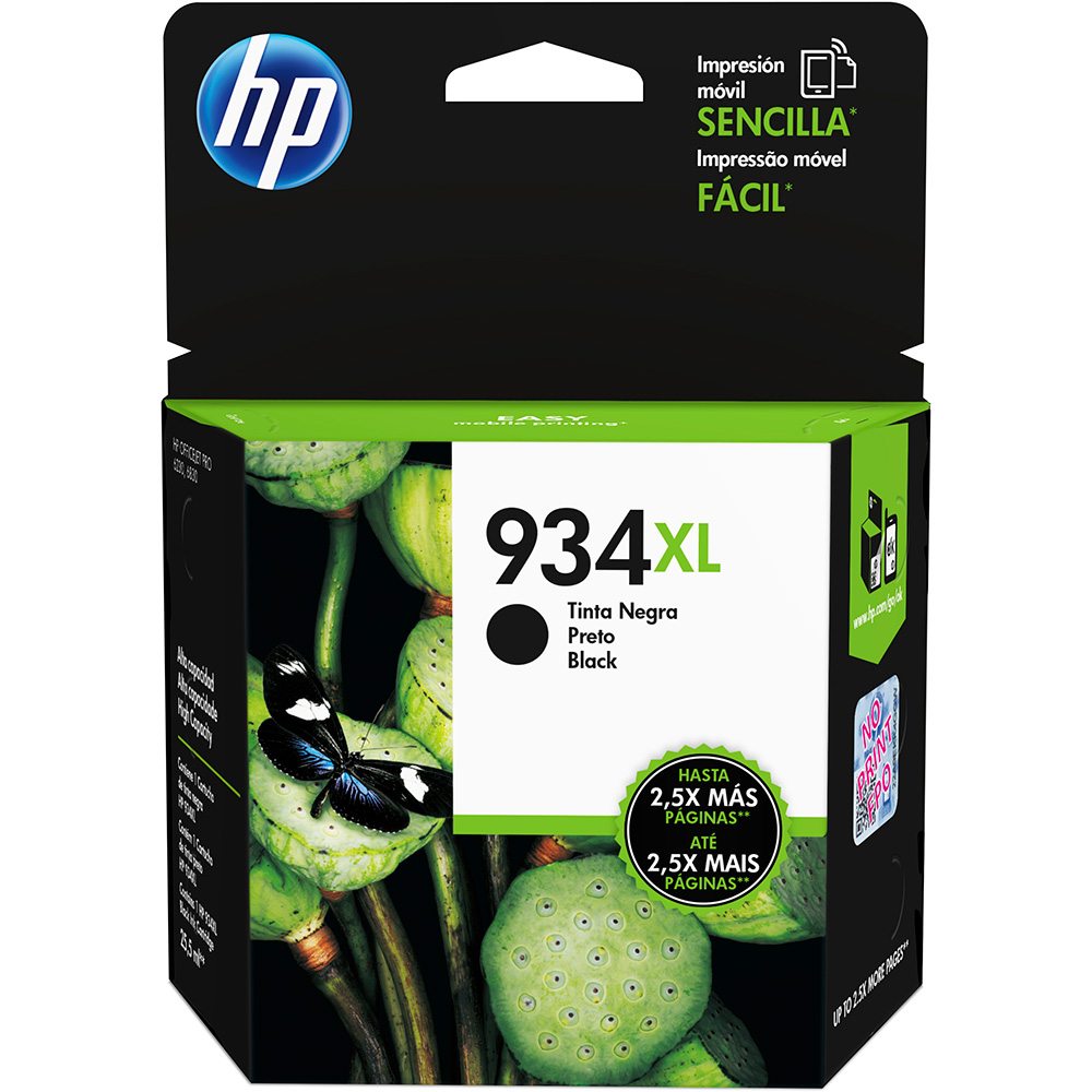 Cartucho Original C2P23AL Preto 25,5ML (934XL)- HP