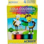 Cola Colorida com 4 Cores - ACRILEX
