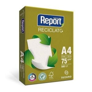 Papel A4 75 Gramas Reciclado - REPORT