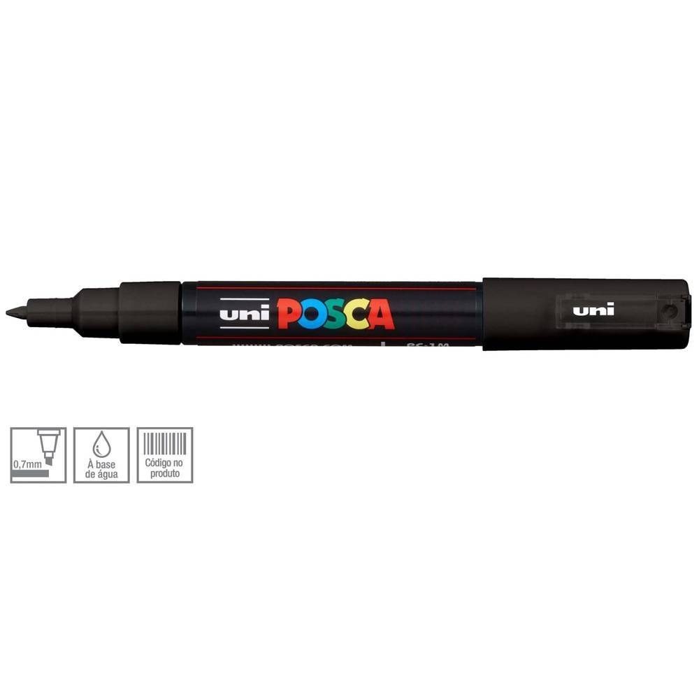 Marcador PC-1M Preto - UNI POSCA
