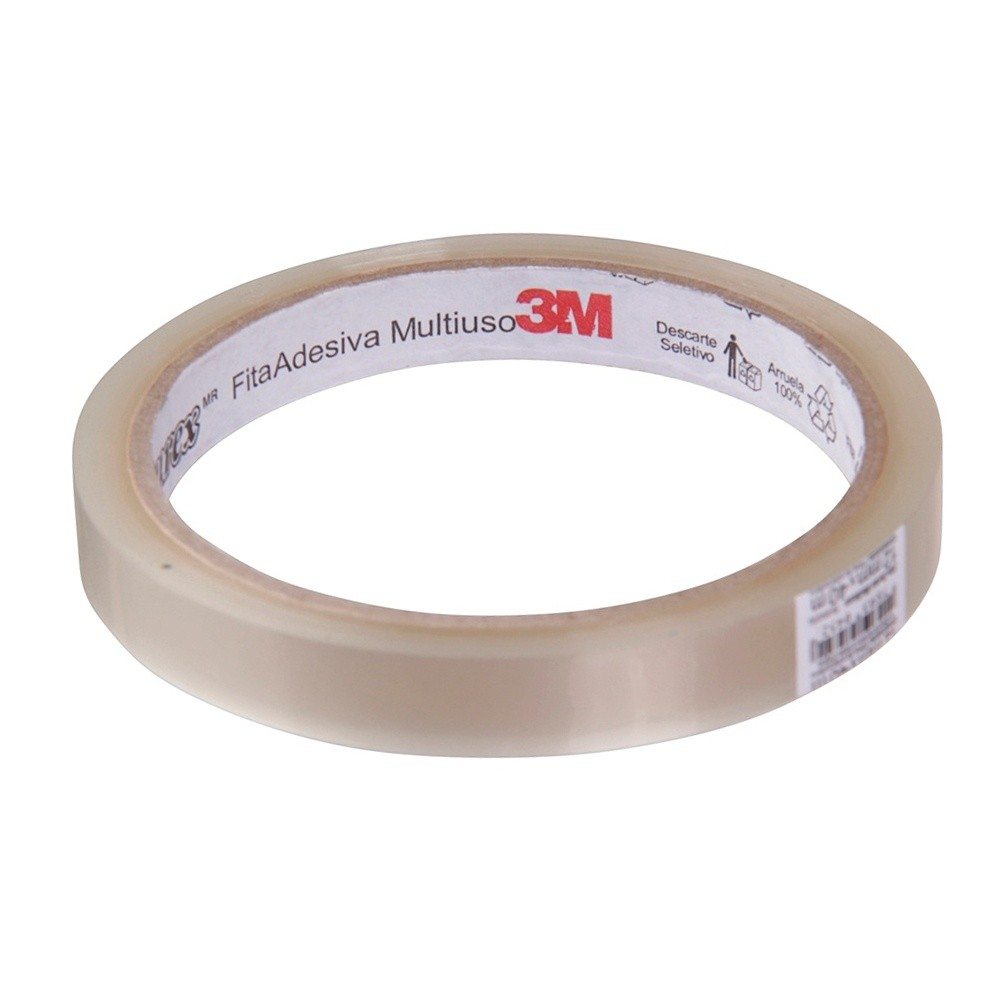 Fita Adesiva 12X40 Transparente Acrilica - 3M
