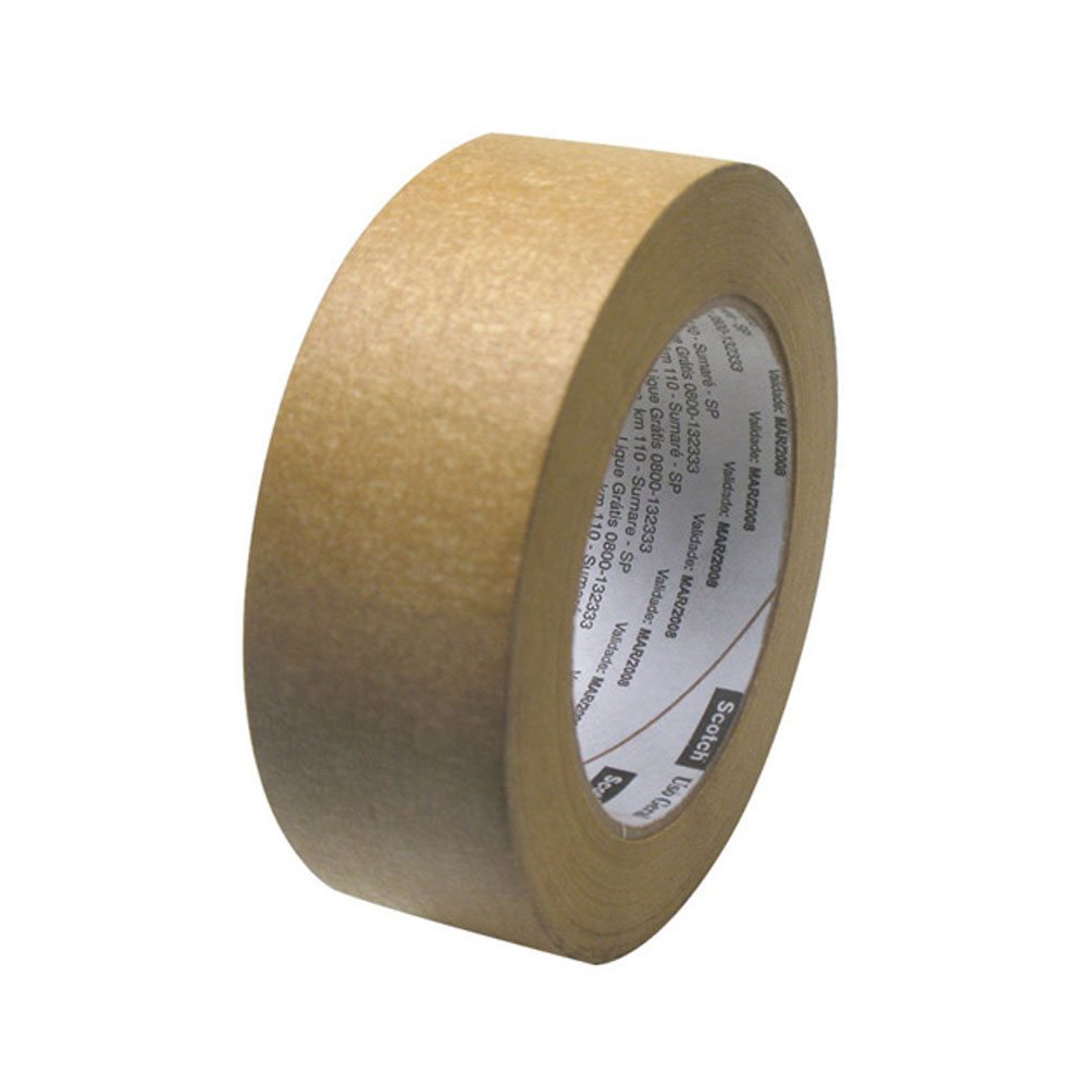 Fita Crepe 18X50 Escura Papel Liso - 3M