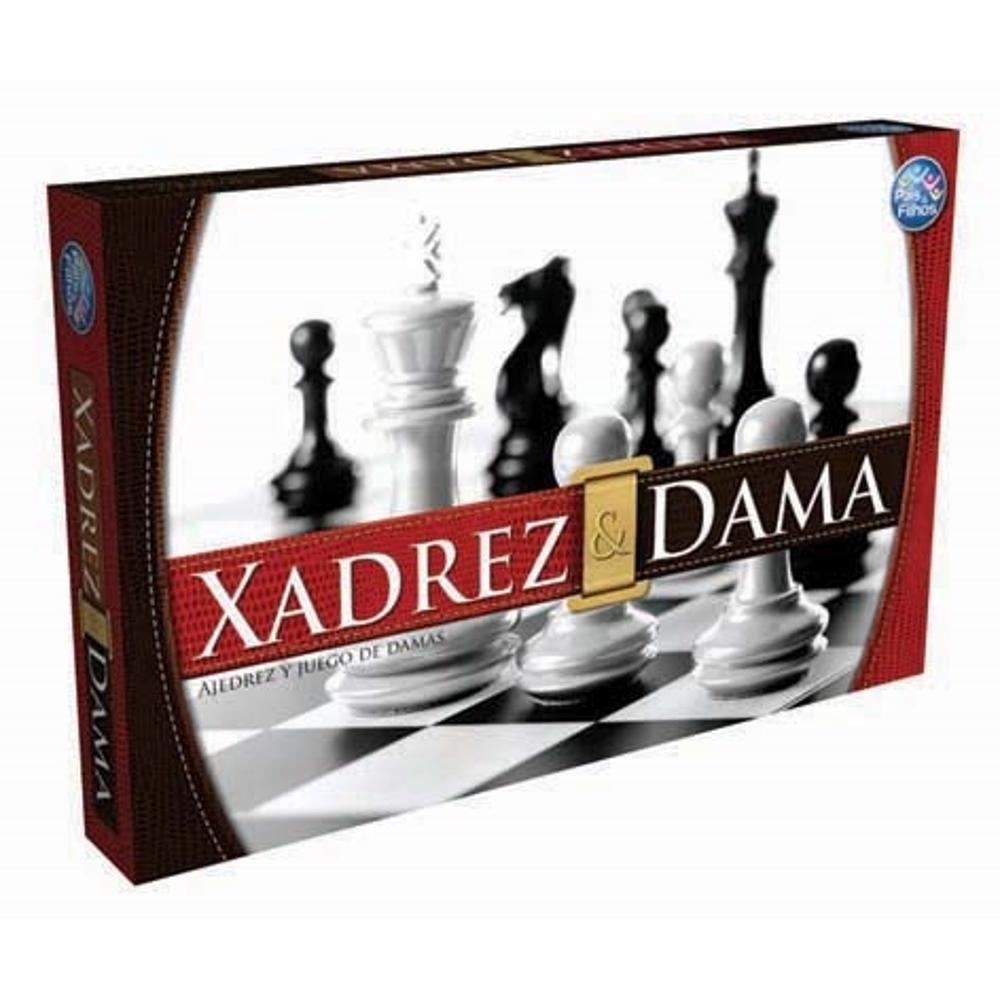 Jogo de Xadrez e Dama - PAIS & FILHOS