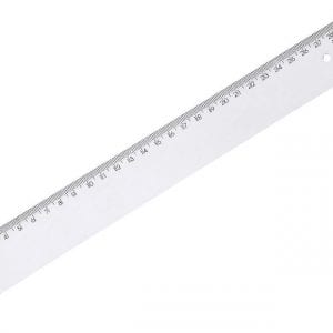 Régua 30cm Transparente - WALEU