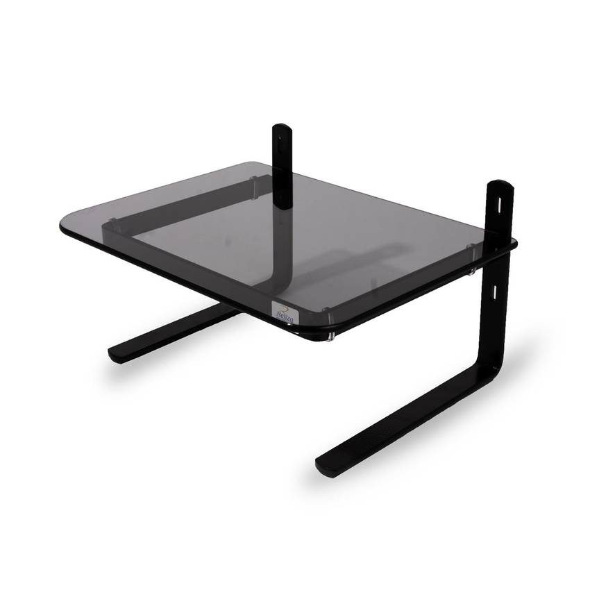 Suporte LCD Preto Vidro - RELIZA