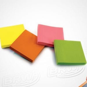 Post-it 76X76 400 Folhas 4 Cores - BRW