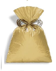 Saco Metalizado 30x45 Pacote com 50 Ouro - CROMUS