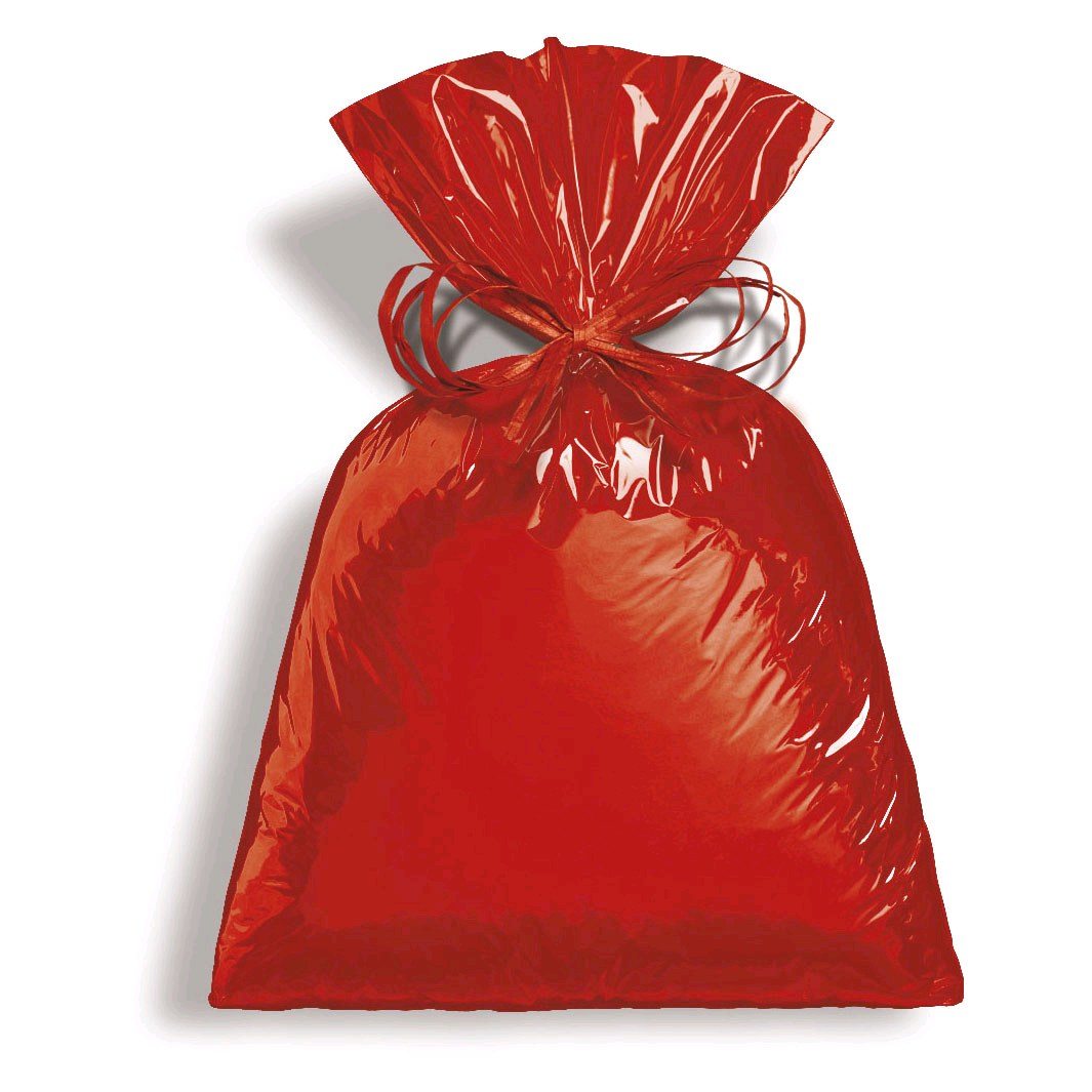 Saco Metalizado 30x45 Pacote com 50 Vermelho - CROMUS