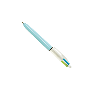 Caneta Fashion 4 Cores Corpo Azul Água - BIC