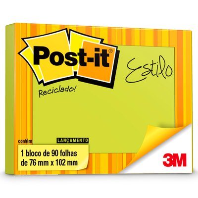 Post-it 657 76X102 90 Folhas Verde Reciclado - 3M