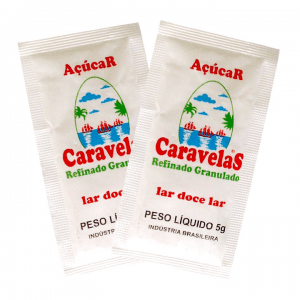 Açúcar Sachê 5g Caixa Com 1000 Unidades - CARAVELAS