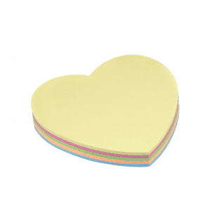Post-it 70x70 100 Folhas Coração - BRW