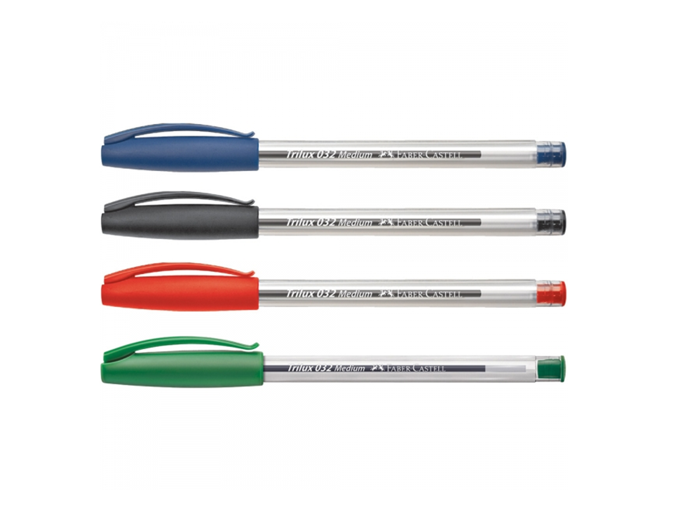 Caneta Esferográfica 1.0mm Trilux - FABER-CASTELL