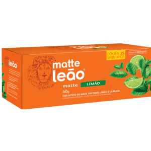 Chá Mate e Limão com 25 Sachês - LEÃO