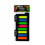 Marcador Páginas 8 Cores Neon 200 Folhas FL0003 -  BRW