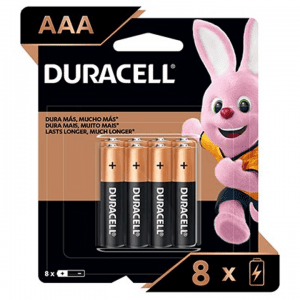 Pilha AAA Alcalina CT C/8 - DURACELL