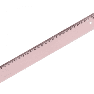 Régua 30cm Acrílico Rosa - DELLO