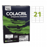 Etiqueta A-4 360 38,1X63,5 (21) - COLACRIL