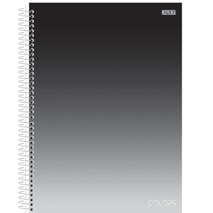 Caderno Espiral 01x80 Colors Preto - SÃO DOMINGOS