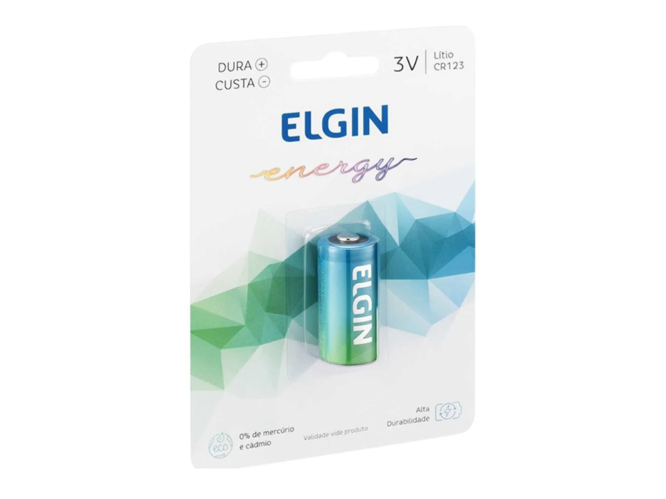 Bateria 3V CR123A - ELGIN