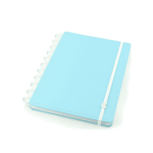 Caderno Inteligente Médio Azul Pastel