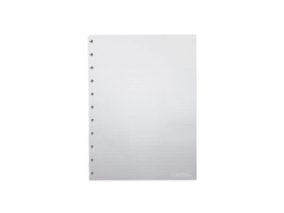 Refil Caderno Inteligente Grande 50 Folhas Pautado Branca