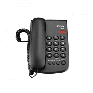 Telefone Com Fio Preto TCF 2000 - ELGIN