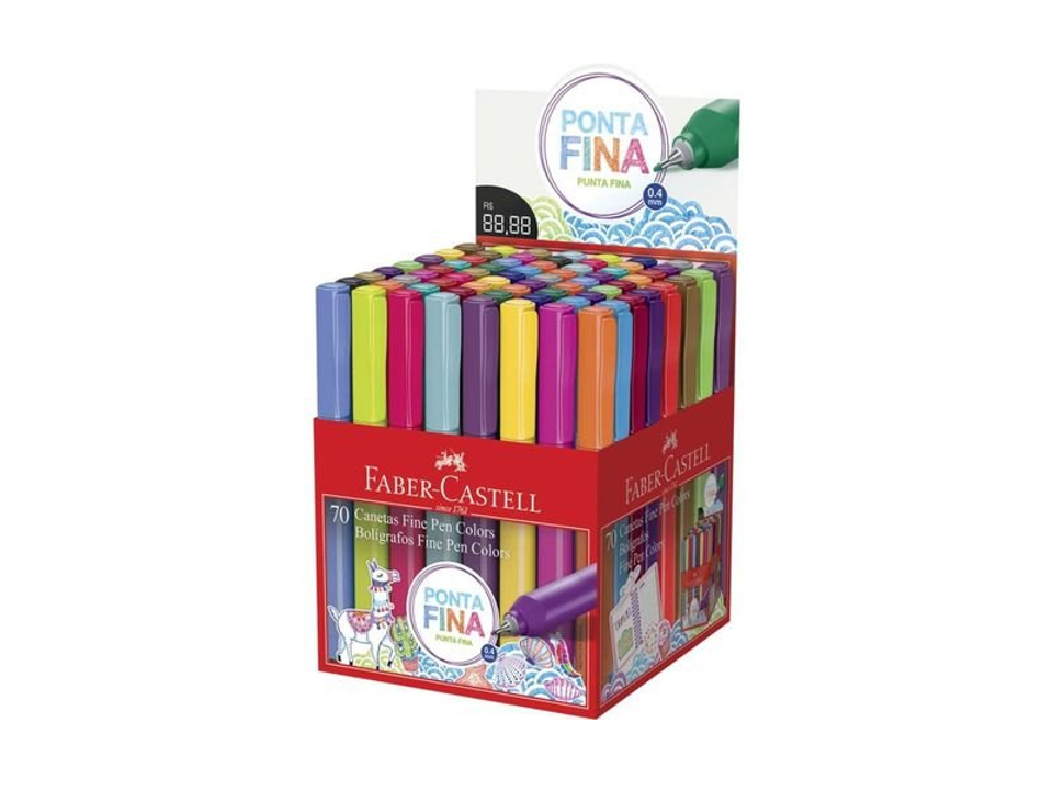 Caneta 0.4 Fine Pen Cores Sortidas - FABER CASTELL