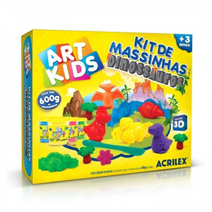 Massa Modelar 600g Dinossauros - ACRILEX