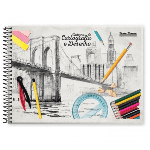 Caderno Desenho Espiral Flexível 48 Folhas