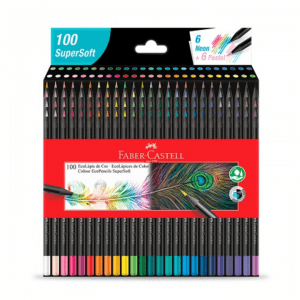 Lápis Cor Com 100 Cores SuperSoft - FABER CASTELL