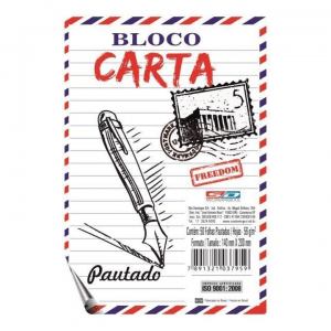 Bloco Meio Oficio Com Pauta 50 Folhas 14x20 - SÃO DOMINGOS