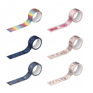 Whasi Tape 15x10m Estampada E Metalizada Sortido - TILIBRA
