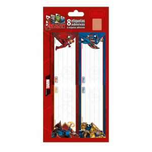 Etiqueta Caderno Com 08 Avengers - TILIBRA