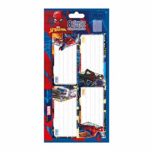 Etiqueta Caderno Com 8 Spider Man - TILIBRA