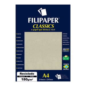 Papel Especial Reciclado 180g 50 Folhas - FILIPERSON