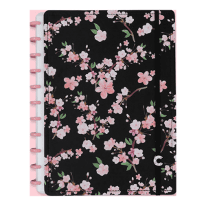 Caderno Inteligente 80 Folhas Médio Rose Black