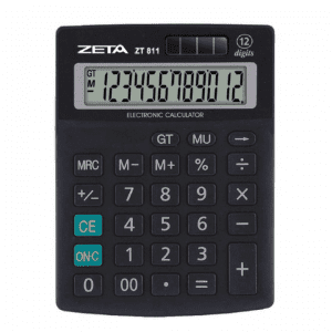 Calculadora Mesa ZT811 12 Dígitos Preta - ZETA
