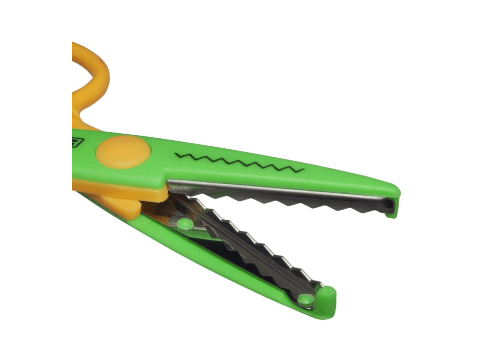 Tesoura Escolar Picotar Zig Zag 13CM - BRW - Imagem 2