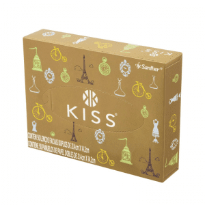 Lenço Papel Kiss Folha Dupla 21,4x14,2 cm 50 Folhas