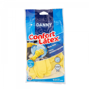 Luva Latex Amarela M - DANNY