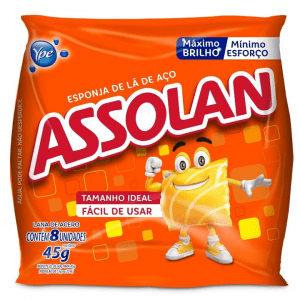 Esponja De Aço Com 08 Assolan - YPÊ